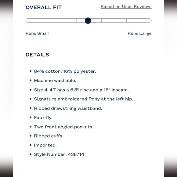 POLO RALPH LAUREN FLEECE SWEATPANTS BOYS OATMEAL SIZE S (8) - Picture 8 of 8